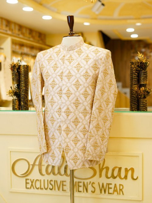 Handmade Embroidered Prince Coat – Artisan Craftsmanship & Royal Style