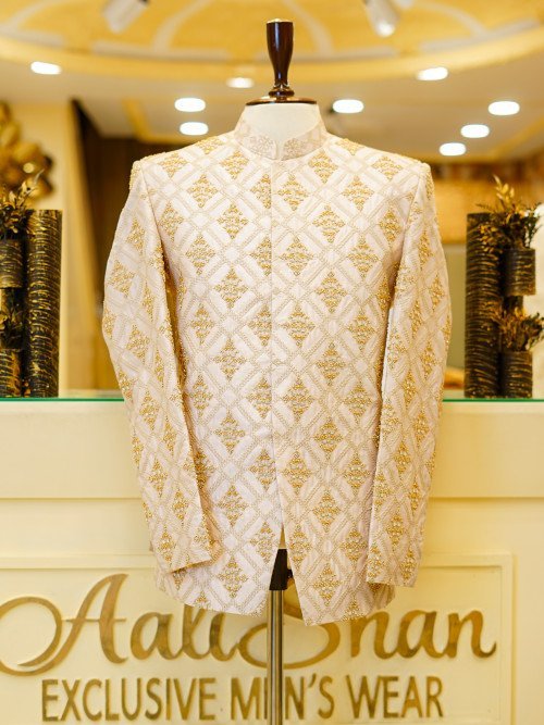 Handmade Embroidered Prince Coat – Artisan Craftsmanship & Royal Style