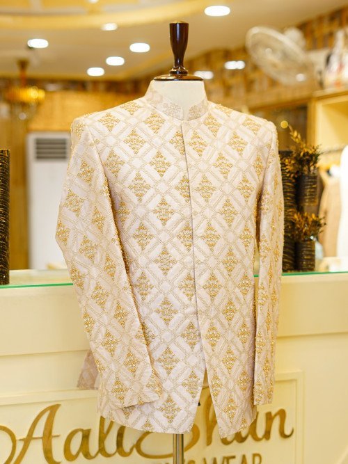 Handmade Embroidered Prince Coat – Artisan Craftsmanship & Royal Style