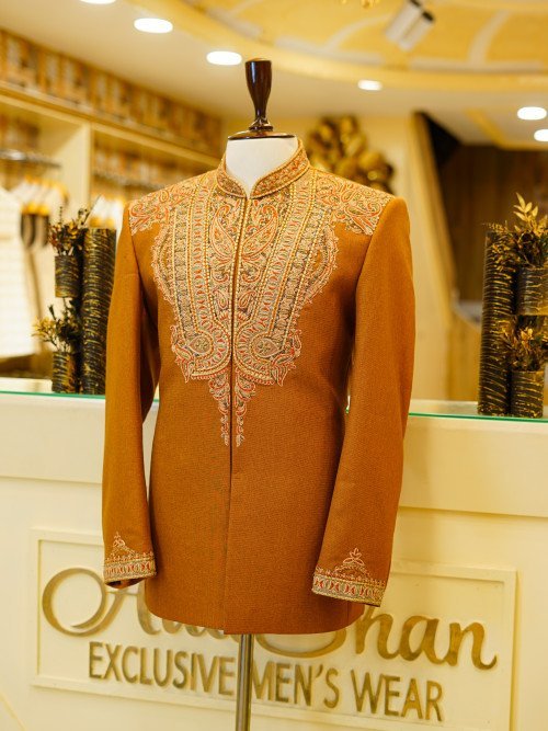 Handmade Embroidered Prince Coat – Premium Craftsmanship & Quality Fabric