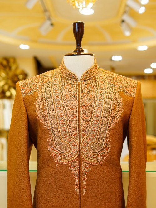 Handmade Embroidered Prince Coat – Premium Craftsmanship & Quality Fabric