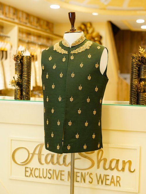 Luxury Embroidered Waistcoat – Premium Finish