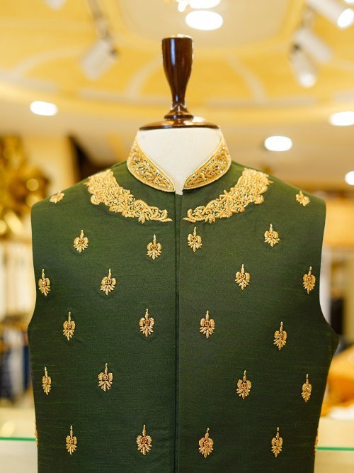 Luxury Embroidered Waistcoat – Premium Finish