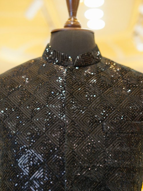 Black Waistcoat for Wedding & Party Wear