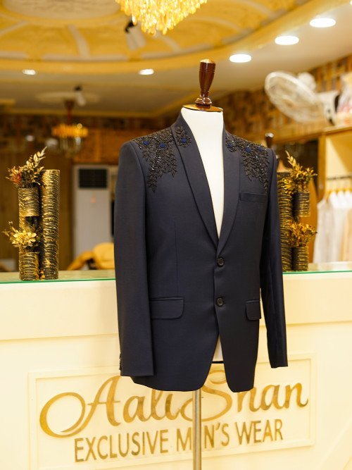 Embroidered 3-Piece Suit for Men – Crafted Elegance