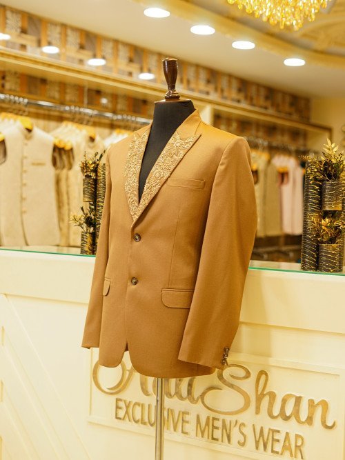 Mustard 3-Piece Suit with Cool Embroidery – Bold Meets Elegant