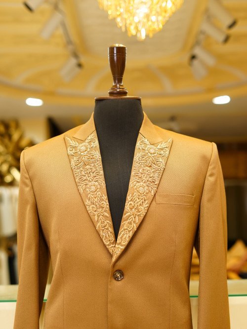 Mustard 3-Piece Suit with Cool Embroidery – Bold Meets Elegant