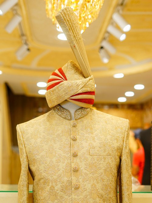 Sherwani with Kulla – Skin Styling & Elegant Embroidery