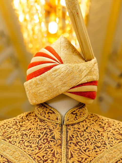 Signature Sherwani in Luxe Print & Hand Embroidery